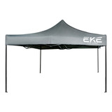 Carpa Toldo 3 X 3 Lona Impermeable Jardin Negocio Eke Color Gris