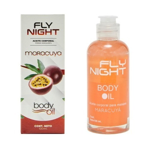 Aceite Corporal Masajes Aromas Efecto Tibio Fly Night 100ml