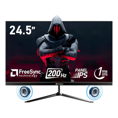 Monitor Gamer Crua 24.5'' IPS Full HD 200Hz Con Altavoces y Montaje VESA | Envío gratis