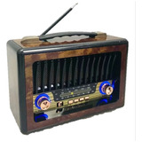 Radio Vintage Bluetooth Amfm/sw Portátil Lector Usb Tf Meier