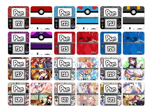 Skin 3ds Pokemon Parte 3 Nintendo 3ds Old Vinilo Adhesivo