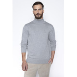 Sweater Smart Casual Turtle Neck Gris Fw2024 Ferouch