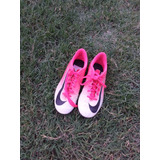 Zapatillas De Futbol Nike Mercurial Rosados Con Blanco