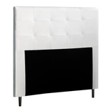  Cabeceira De Cama Box Mpozenato Luna I02 2 Corpos 140cm X 127cm Couro Sintético Branca