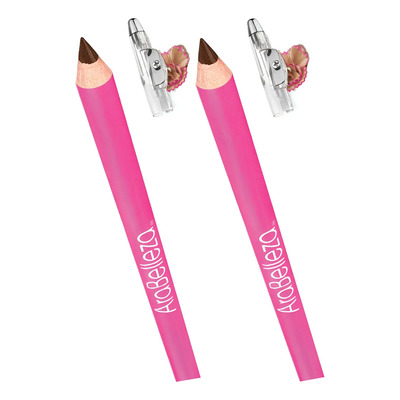 Lápiz Delineador Ojos Cejas Café Kit 2 Piezas Arabela con Sacapuntas | MercadoLibre