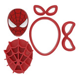 Cortador Homem Aranha Modular Rosto - 5 Cm