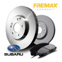 Kit X 2 Discos De Freno Traseros  Para Subaru Legacy 2,4 Tur Subaru Legacy