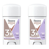 Desodorante Rexona Creme Clinical 58g Fem Extra Dry - 2un