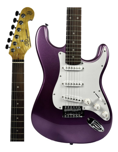 Guitarra Elétrica Sx Stratocaster Ed1 Mpp Metallic Purple