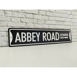 Vintage Abbey Road Letrero De Metal Estilo Antiguo