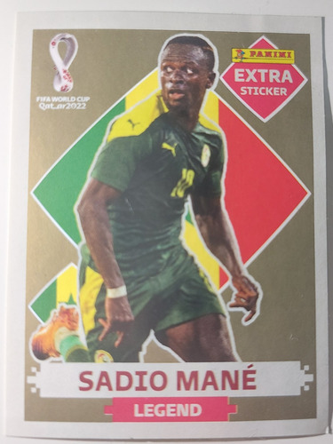 Figurinha Copa 2022 - Legends - Sadio Mané Legend Ouro