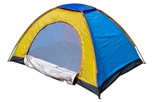 Carpa Camping Impermeable Grande 6 Personas 250x200x145 Cm
