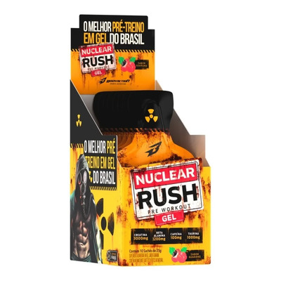 Pre Treino Nuclear Rush Gel 10 Sachê Bodyaction Fr Vermelhas Sabor Frutas vermelhas | MercadoLivre