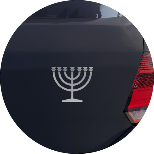 Adesivo Carro Moto Vidro Candelabro Menorah Judaico