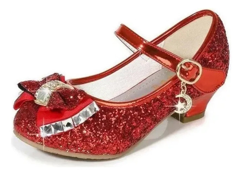 Sandalias De Cristal Con Tacones Altos Princess Para Niños