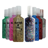 Geles Con Glitter Cara Cuerpo Kit Glitter Bar Party Pintafan