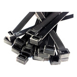 Pack 100 Amarras Plasticas Organiza Cable 7.0x500mm