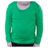 1 Camiseta Algodon Nacional Niños Color Verde