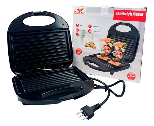 Sandwichera Tostadora Grill Para Panes Carnes Haeger 220v