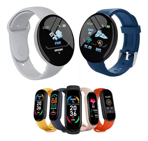 Smartwatch D18 Colores X2 + Smartwatch Band Digital Premium