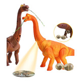 Dinosaurio Cuello Largo Con Luz, Sonido Pone Huevos Juguete