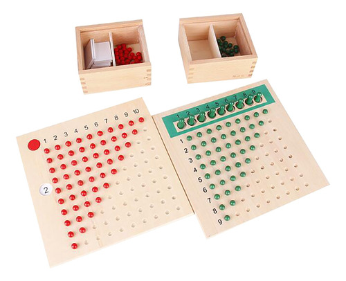 Tablas De Multiplicación Y División Montessori De Madera Mat