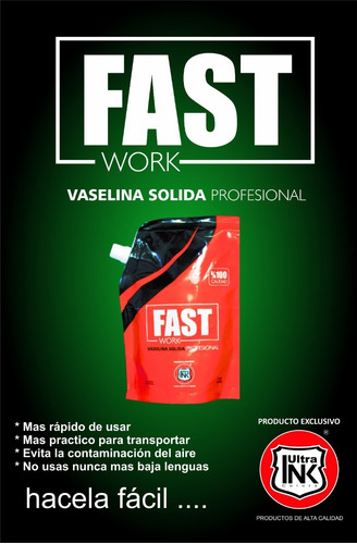 Vaselina Solida Fast Work 500g Lo Mejor!!  