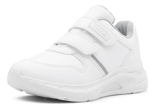 Tenis Escolar Blanco Contactel Running Ligeros Comodos