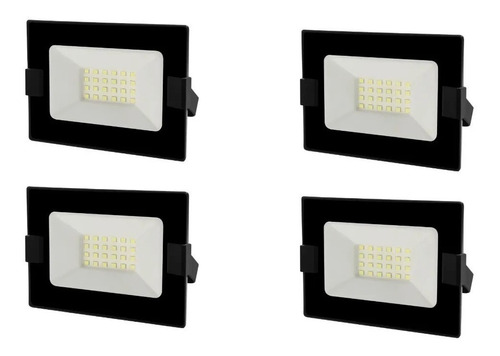  Reflector Led Bellalux 30w Luz Fría Exterior Pack X 4