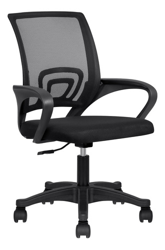 Silla De Escritorio Silleti Quito Quitsamnbn101 Ergonómica  Negra Con Tapizado De Mesh