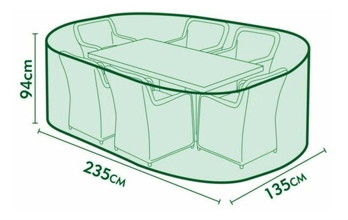 Funda Para Mesa Y Sillas Pvc Transparente