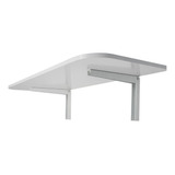 Bancada Mesa Dobravel 90x40 Retratil Branca Com Trava