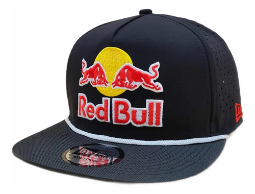 Jockey Red Bull Snapback Negro Malla Gorro Atleta