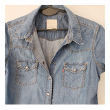 Camisa Jeans Levis Manga Corta Mujer Impecable 