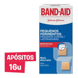 Band-aid Pequeñas Lastimaduras Curitas Apositos 16 Unidades