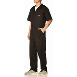 Dickies Men's Short Sleeve Flex Coverall, Black, Ms