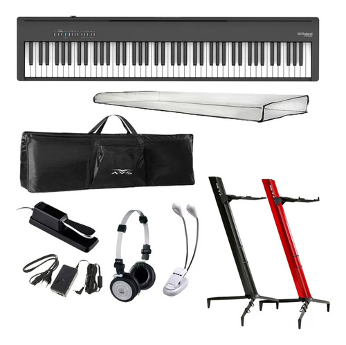 Piano Digital Roland Fp30x Bk Preto 88 Teclas+kit L.oficial