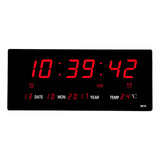 Reloj De Pared / Calendario Digital Led De Gran Tamaño De 14