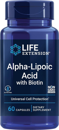 Life Extension I Alpha-lipoic Acid With Biotin I 60 Capsules