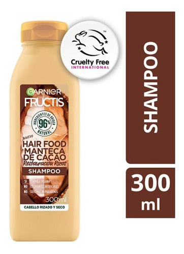 Shampoo Fructis Hair Food Cacao X 300 Ml