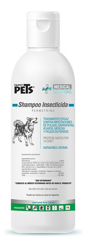 Ms - Shampoo Insecticida 250ml Fragancia Agradable Aroma Tono De Pelaje Recomendado Todo Tipo