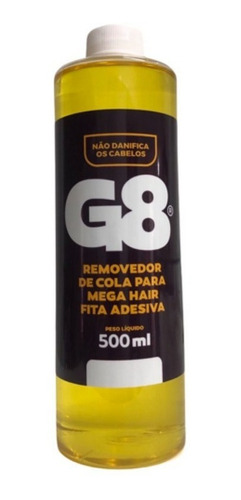 Removedor Megahair Fita Adesiva G8 -500ml Tira Residuos Cola