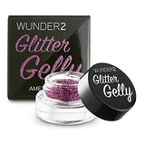 Wunder2 Glitter Gelly Gel De Brillo Duradero, Amatista, 0,05