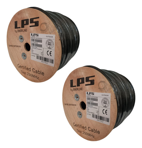 Cable Utp Cat 5e Ext X 305mts Aleación Doble Chaqueta X 2uds