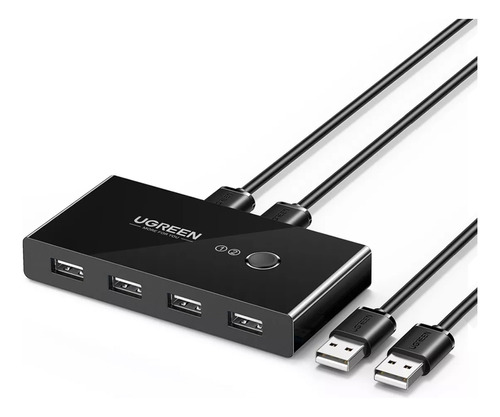 Switch Box Compartilhamento Usb 2.0 4 Em 1 Preto Ugreen