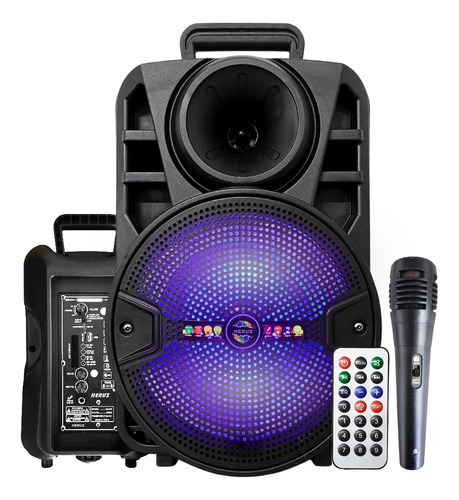 Caixa De Som Com Bluetooth Amplificada 1000w Karaoke P10 Mp3