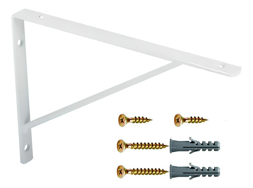 6 X Mão Francesa Suporte Prateleira 50cm + Par + Bucha Forte