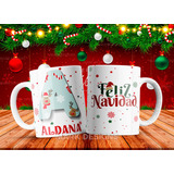 Plantillas Sublimación Tazas Abecedario Navidad 3