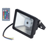 Foco Rgb Flood Light, 10 W, Ip65, Impermeable, Que Cambia De