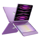 Funda Con Teclado Ggh Para iPad Pro 11 2022 Violeta